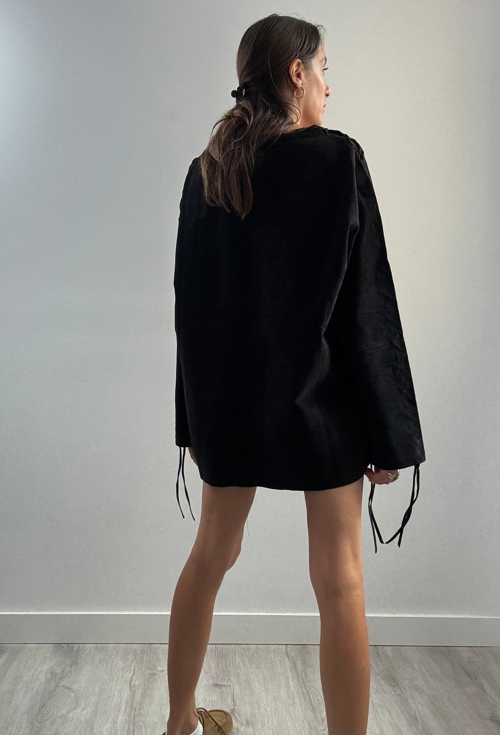 Poncho jacket nero