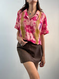 Camicetta tie-dye multicolore