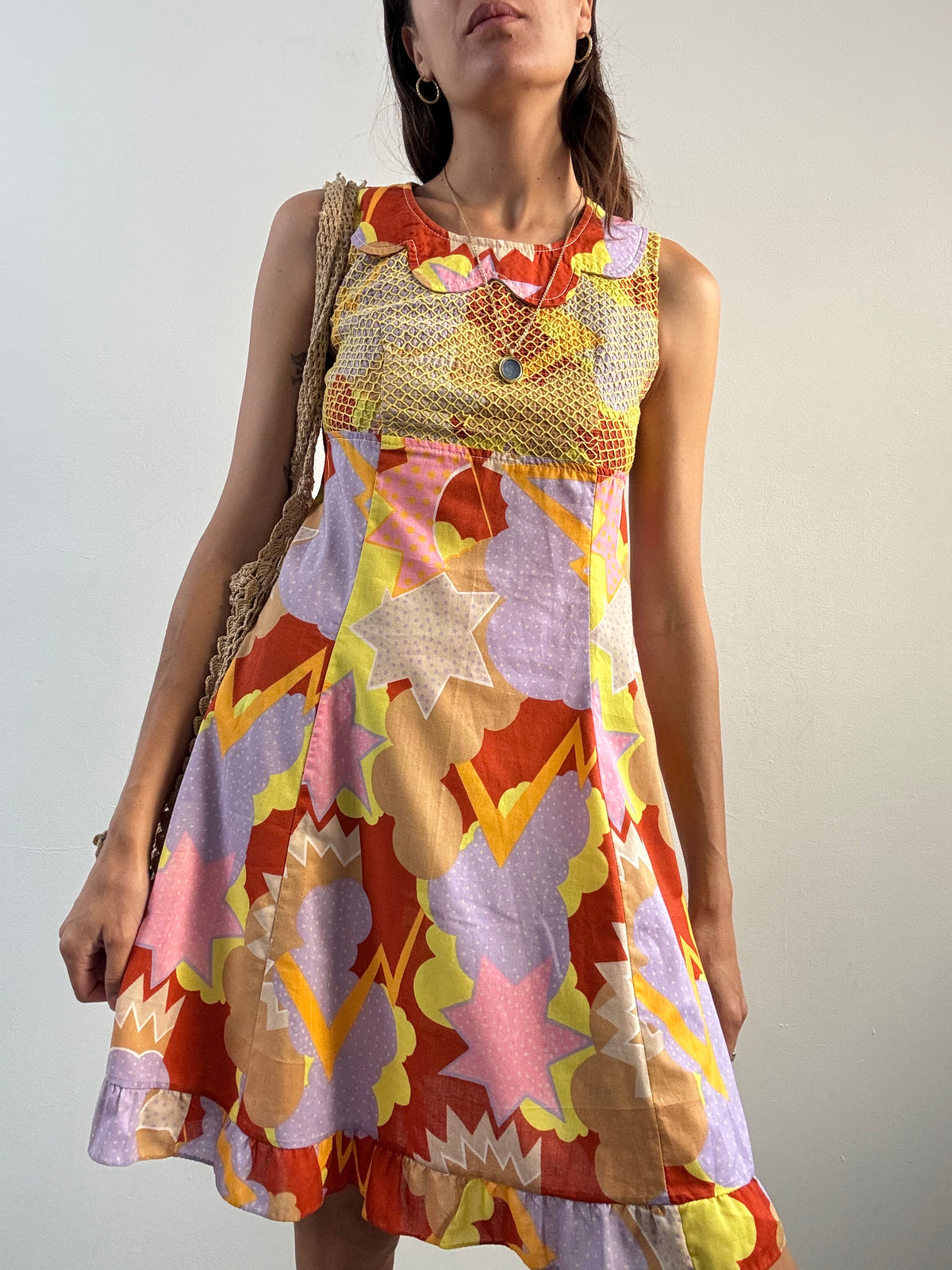 Abito sartoriale multicolore