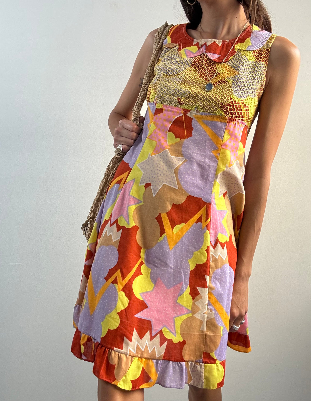 Abito sartoriale multicolore