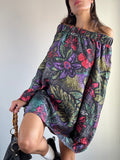 Abito Miss Sixty Seta Fantasia Tropicale