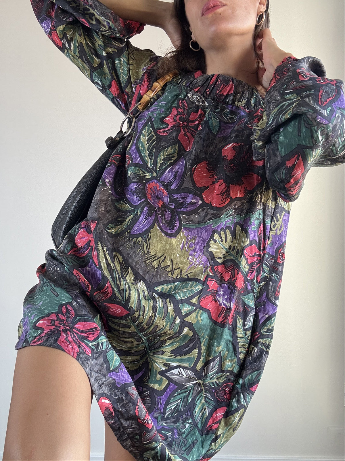 Abito Miss Sixty Seta Fantasia Tropicale