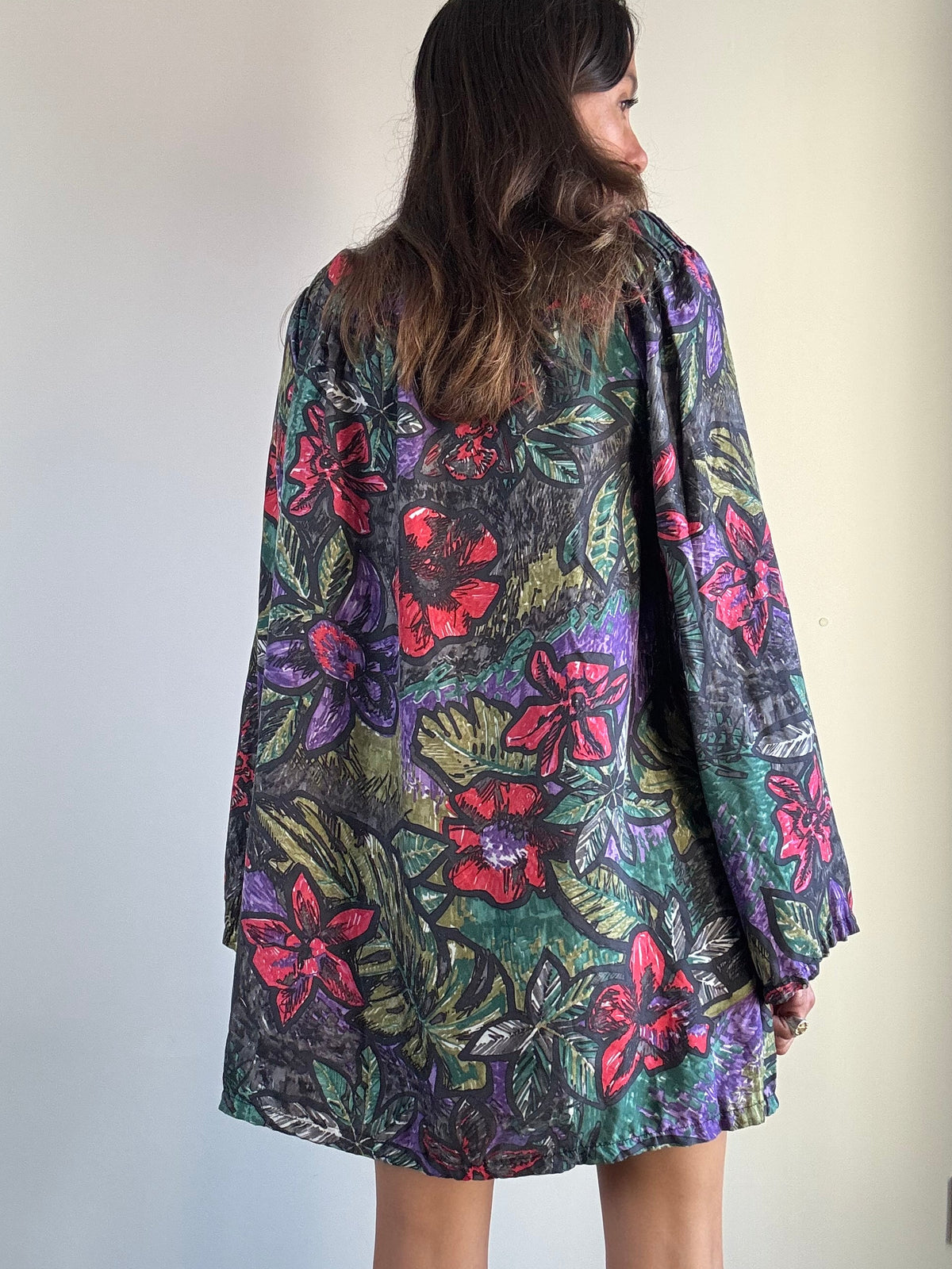 Abito Miss Sixty Seta Fantasia Tropicale