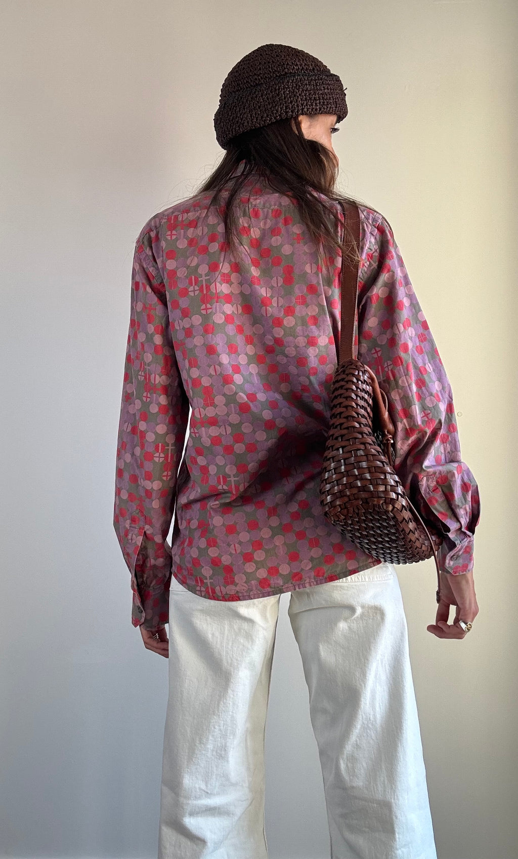 Camicia anni '70 stampa geometrica