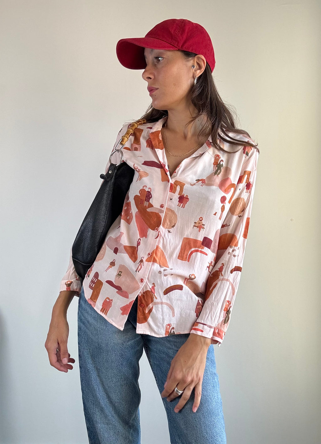 Camicia stampa omini multicolor