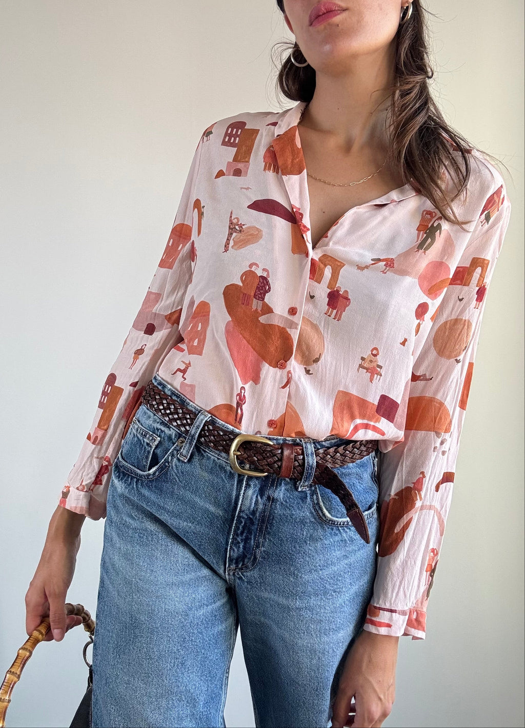 Camicia stampa omini multicolor