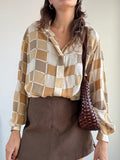 Camicia in pura Seta a scacchi