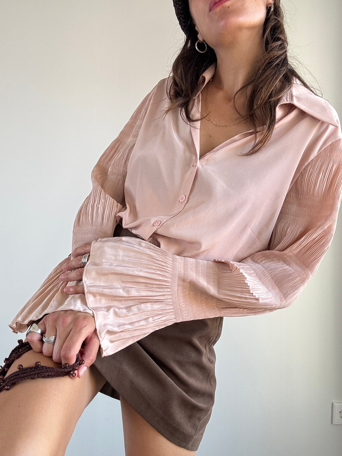 Camicia rosa anni '70