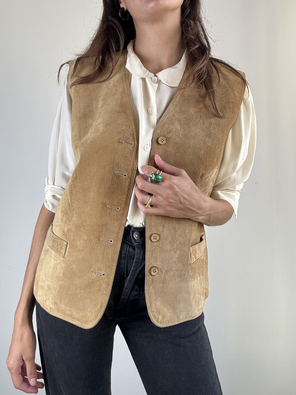 Gilet in camoscio