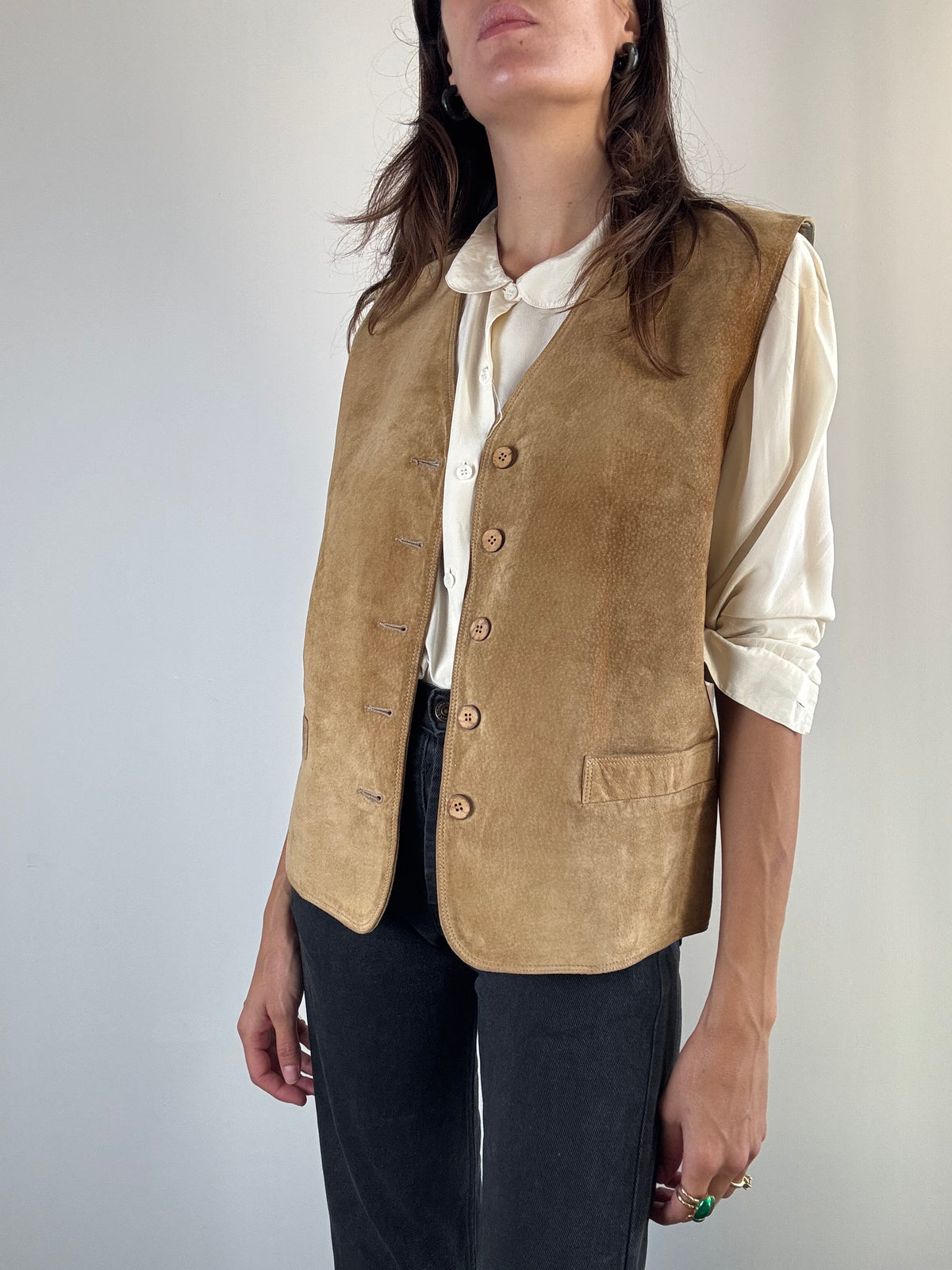 Gilet in camoscio