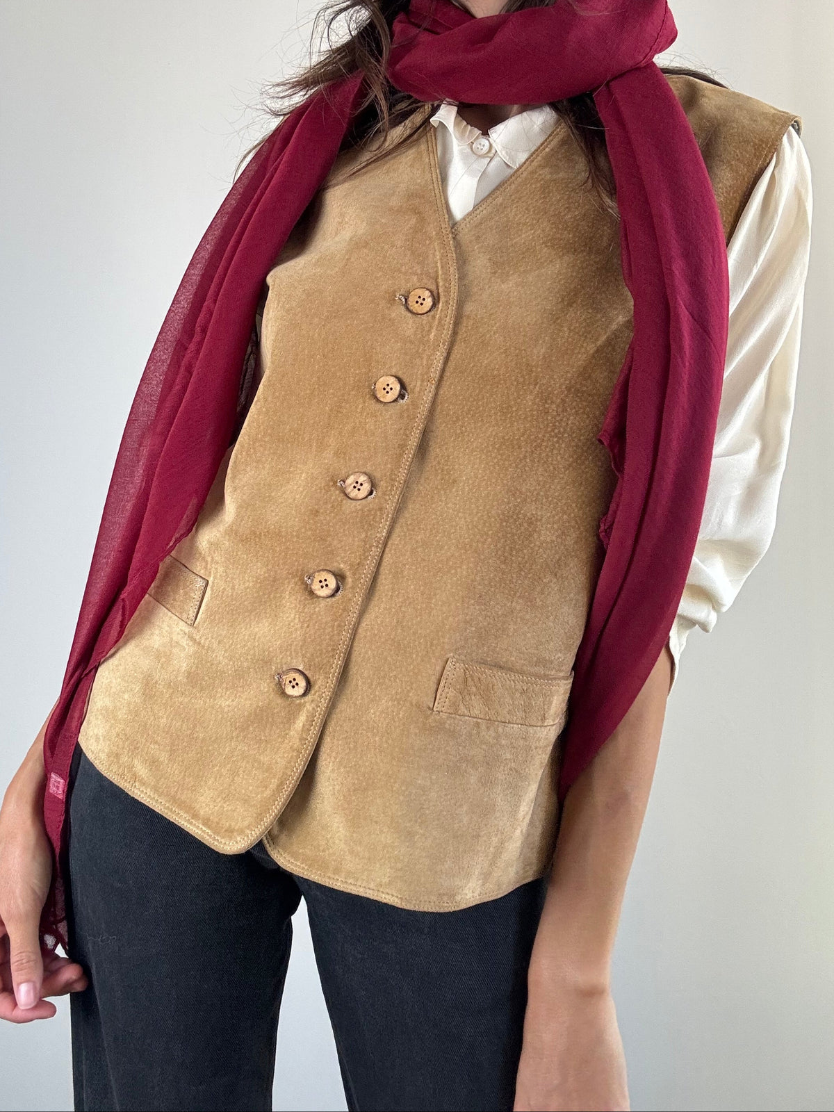 Gilet in camoscio