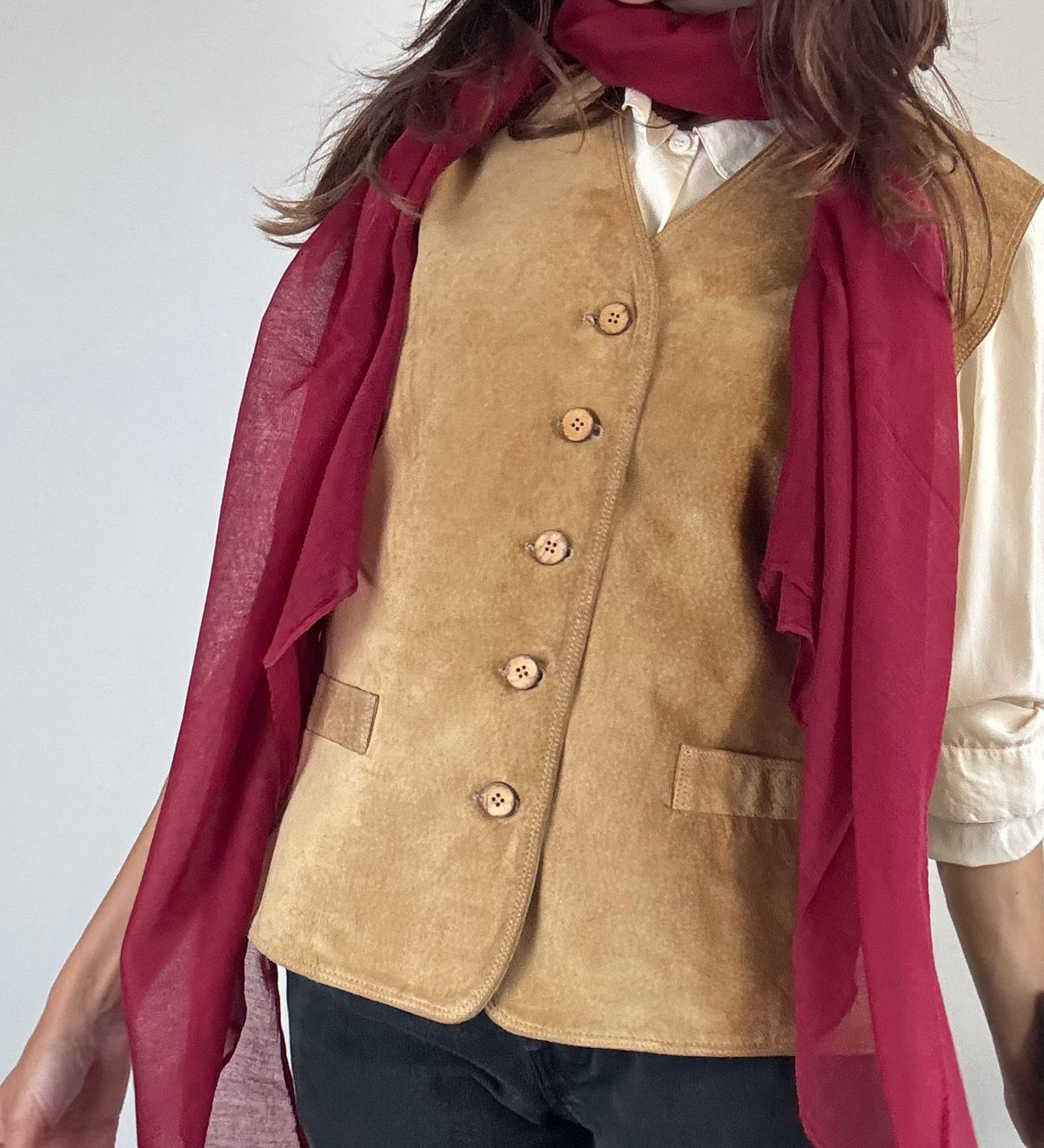 Gilet in camoscio