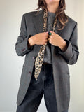 Blazer Pier Cardin lana grigia pied-de-poule