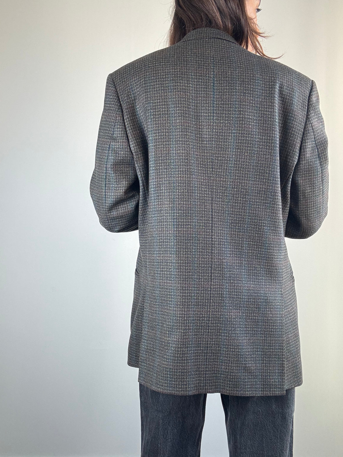Blazer Pier Cardin lana grigia pied-de-poule