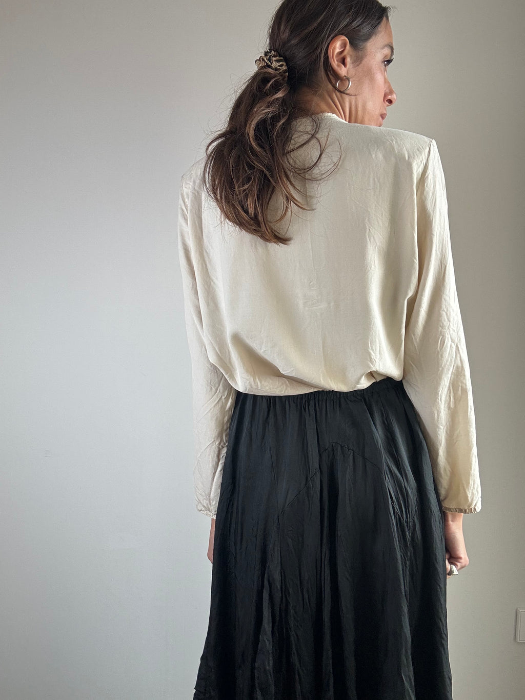 Camicia bianca Balloon seta
