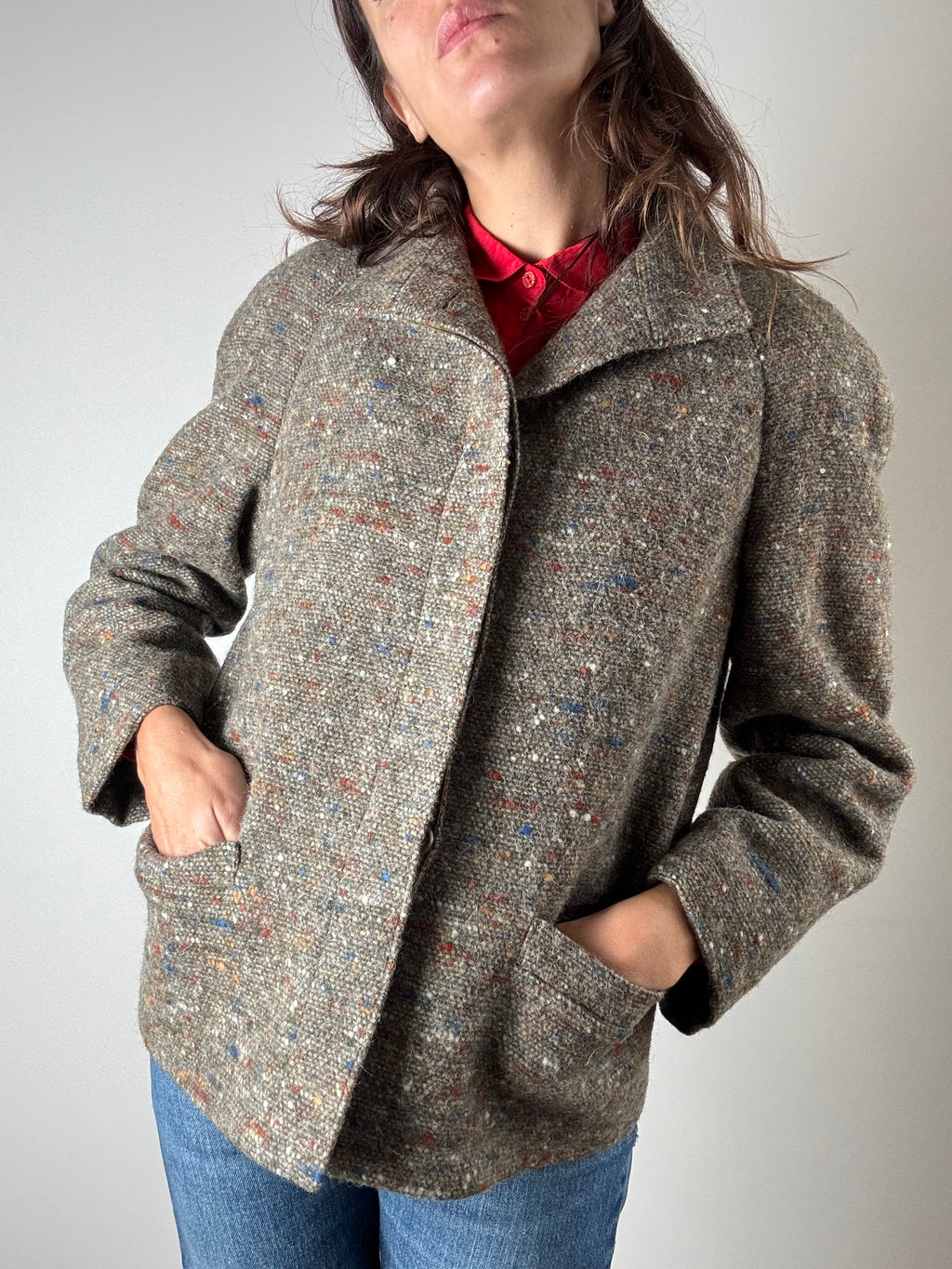 Giacca in lana mélange Fiorella Rubino