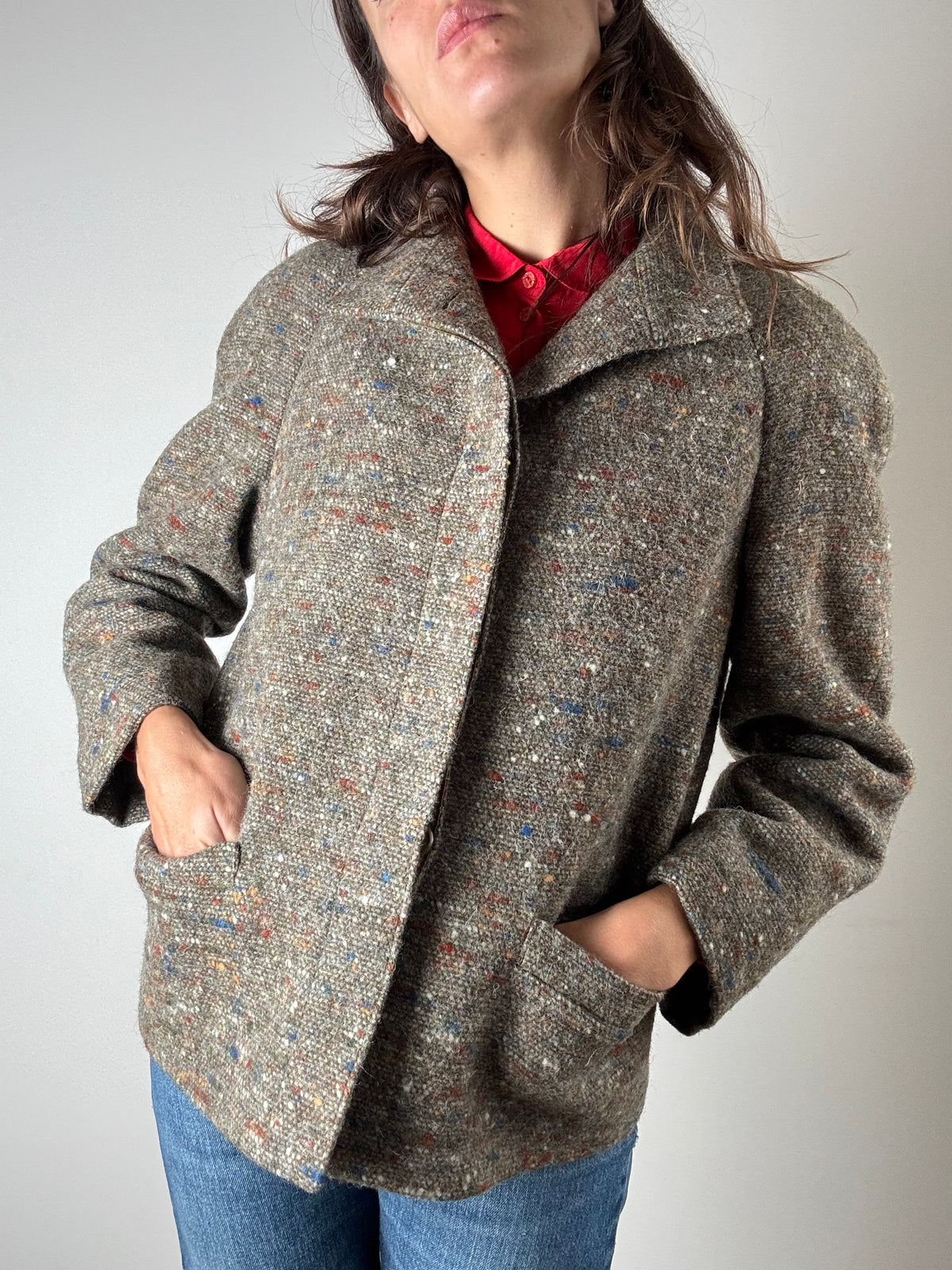 Giacca in lana mélange Fiorella Rubino