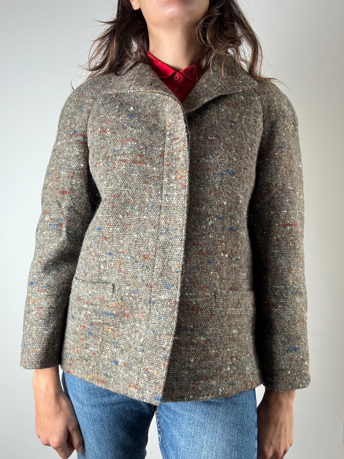 Giacca in lana mélange Fiorella Rubino
