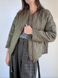 Bomber verde trapuntato
