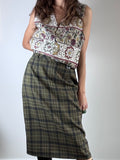 Gonna tartan verde