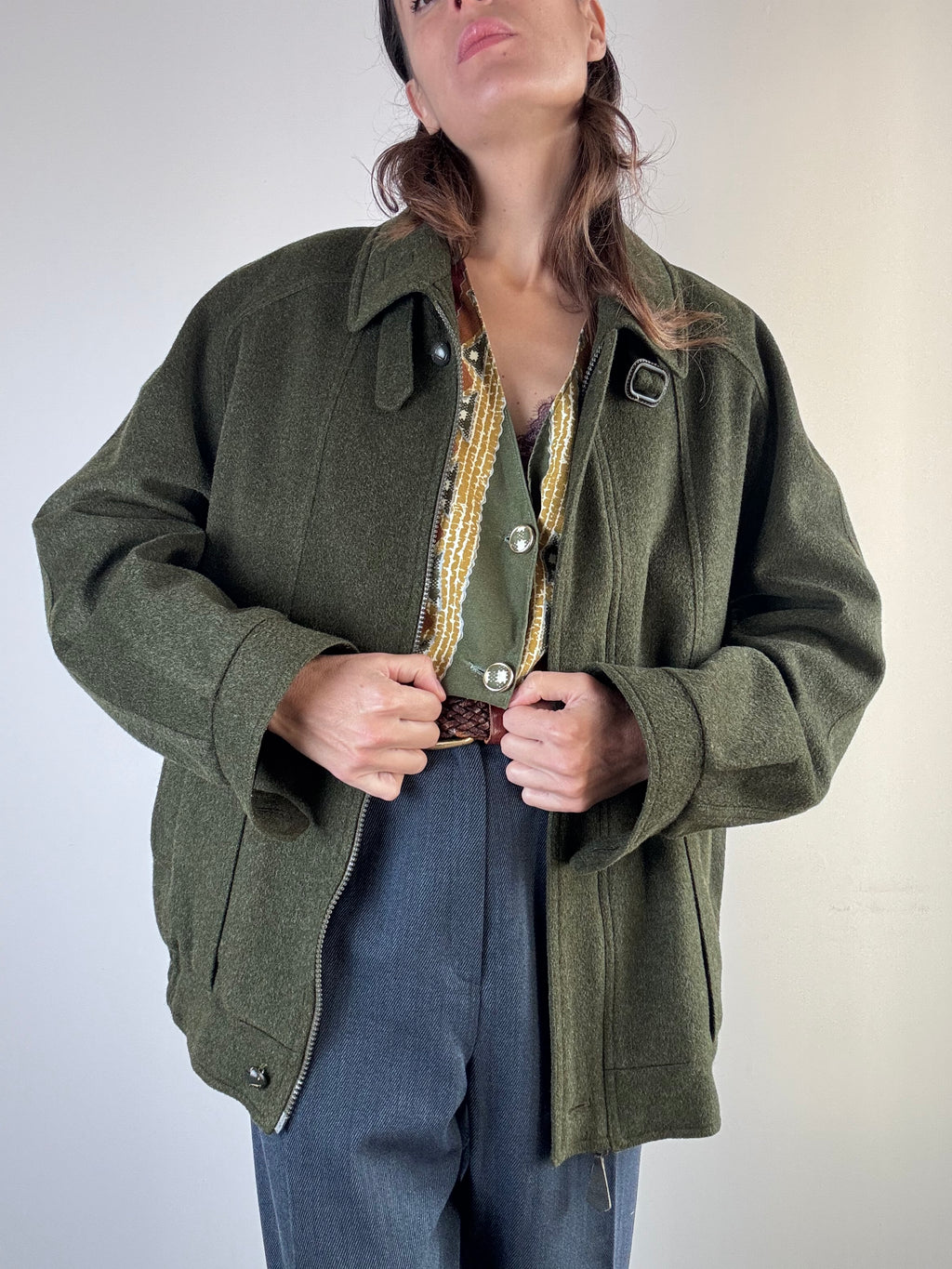 Bomber verde in loden