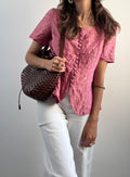 Camicetta in seta rosa